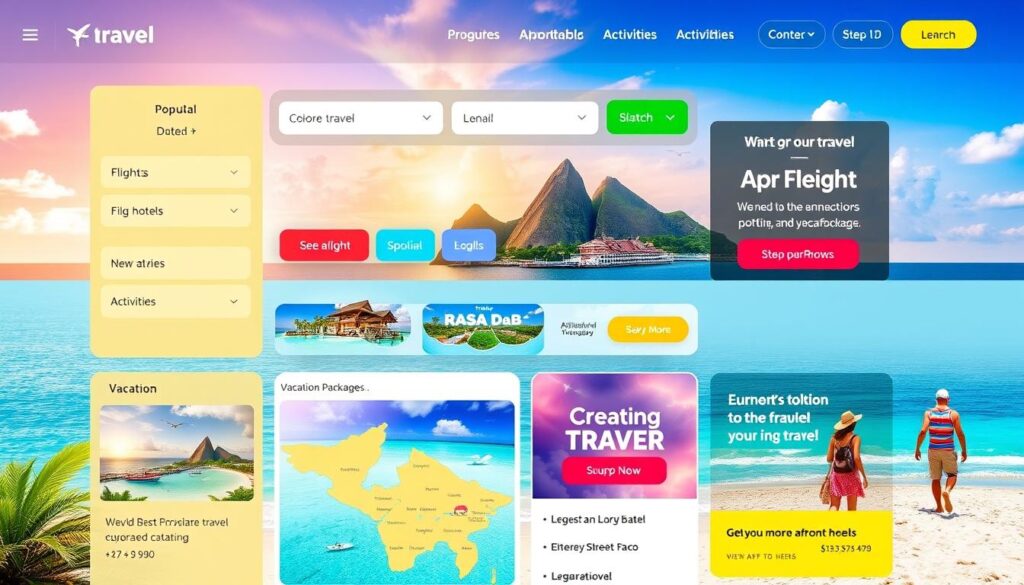 Southwest Vacations website interface