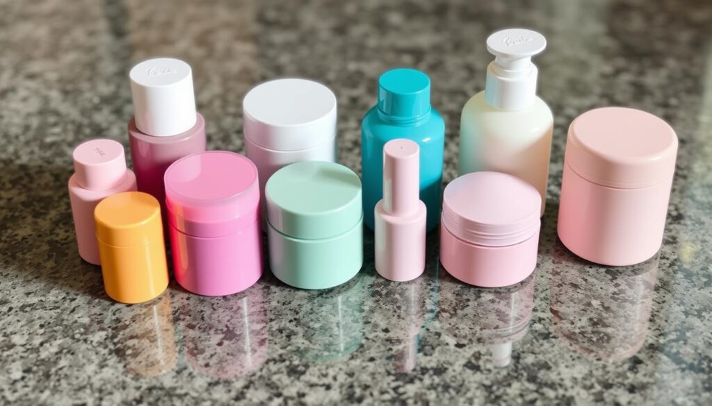 Travel size toiletries containers