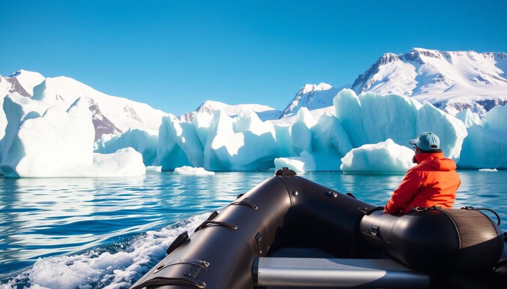 Antarctica expeditions zodiac excursion