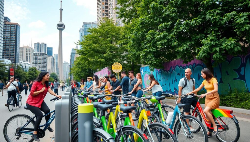 Bike sharing in Toronto