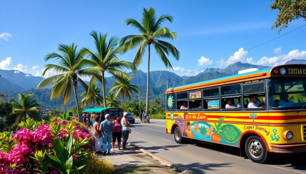 Costa Rica public bus system