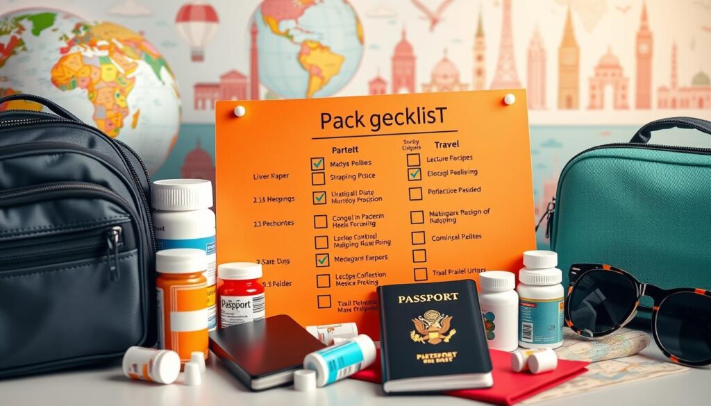 Medication travel tips checklist