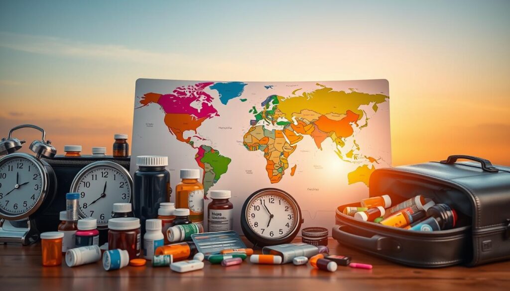 Medication travel tips for adjusting timing