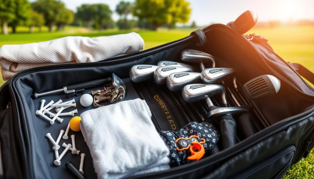 Packing golf clubs for travel