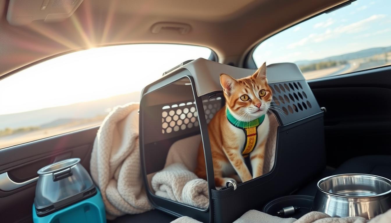 how to travel with a cat