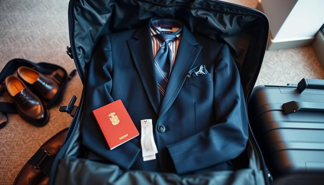 how to travel with a suit on a plane