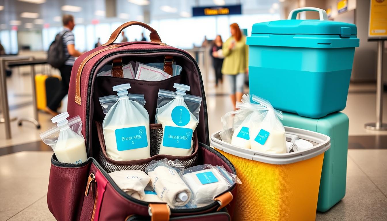 how to travel with breast milk