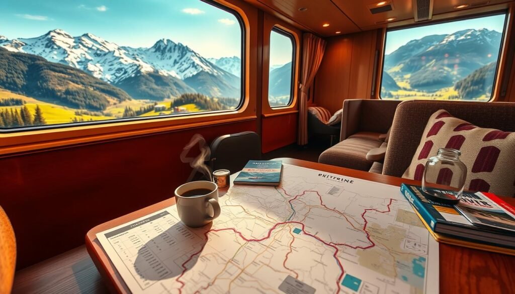 Swiss train itinerary planning